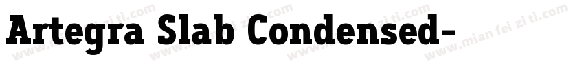 Artegra Slab Condensed字体转换